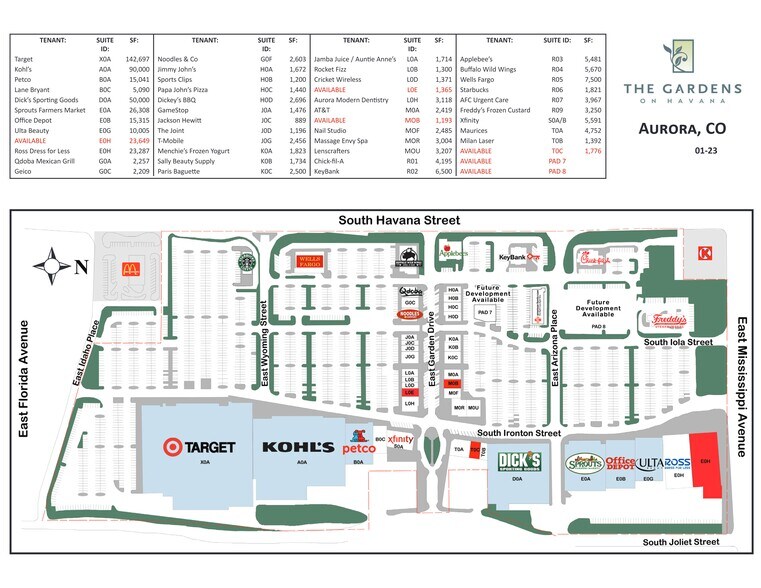 10552 E Arizona Pl, Aurora, CO à louer - Plan de site - Image 2 de 2