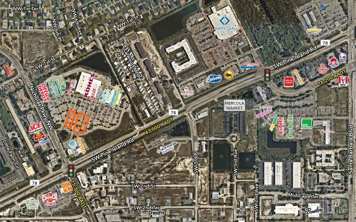 513-1013 SW Pine Island Rd, Cape Coral, FL à louer Plan de site- Image 1 de 2