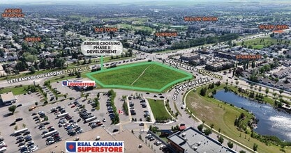 300 Veterans Blvd NE, Airdrie, AB - Aerial map view