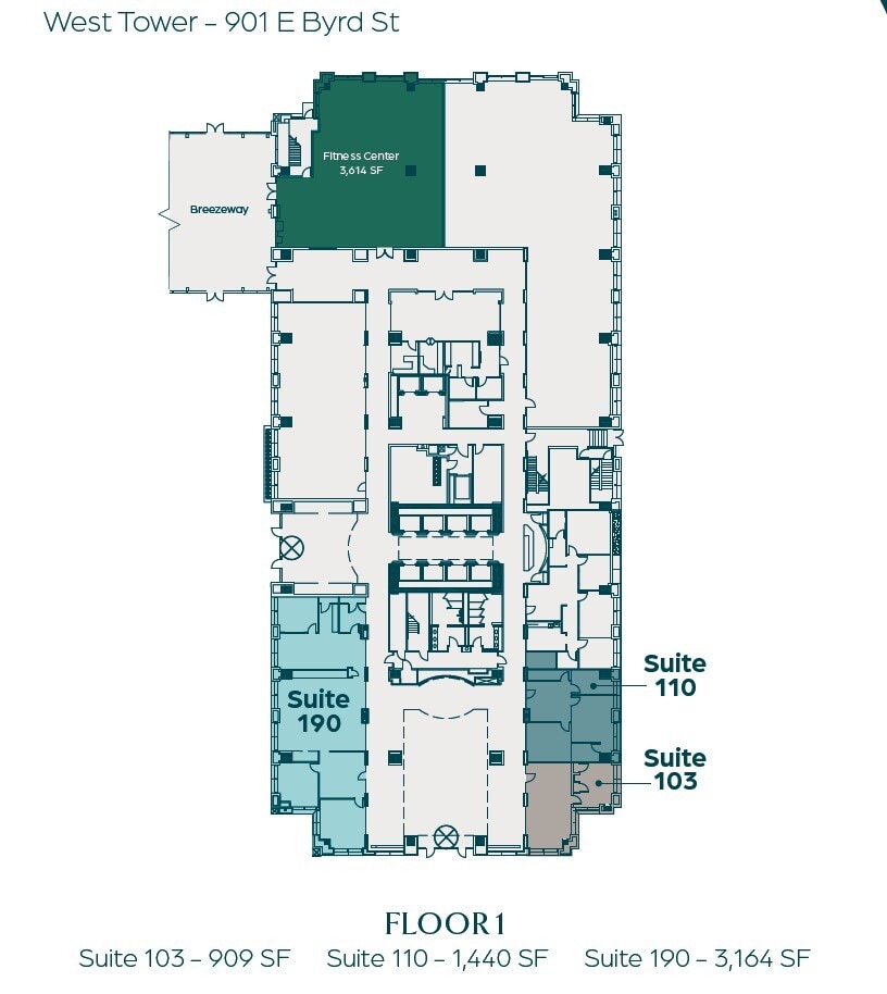 951 E Byrd St, Richmond, VA for lease Floor Plan- Image 1 of 1