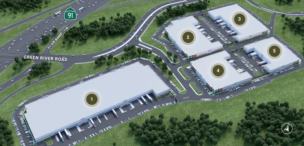 Green River Rd, Corona, CA à louer - Plan de site - Image 3 de 4