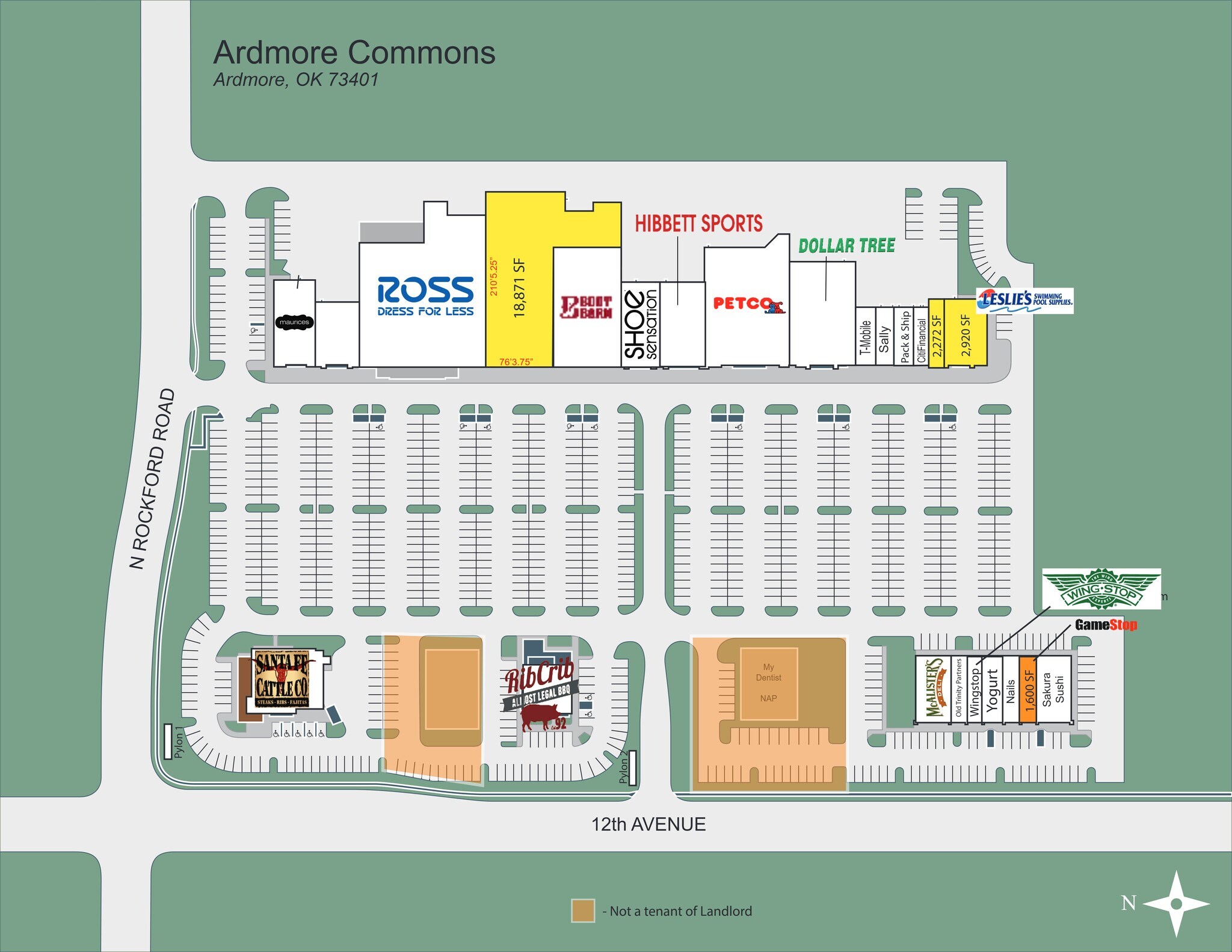 12th Ave NW, Ardmore, OK à louer Plan de site- Image 1 de 1