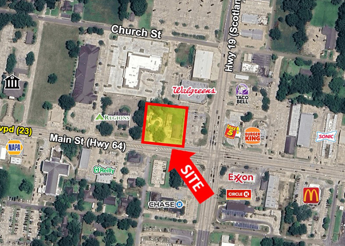 5037 Main St, Zachary, LA for lease Aerial- Image 1 of 4