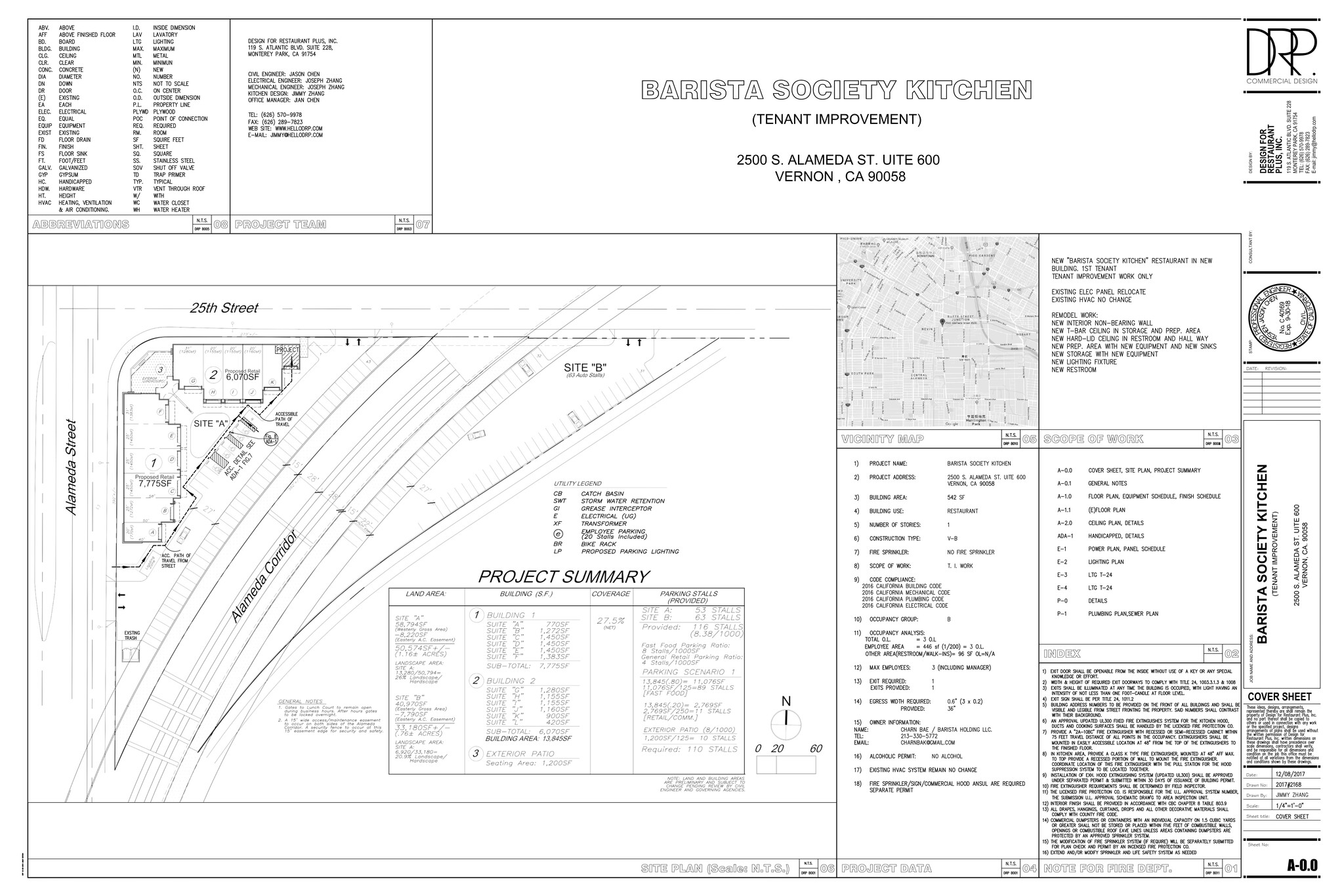 2544-2550 S Alameda St, Vernon, CA à louer Plan de site- Image 1 de 5