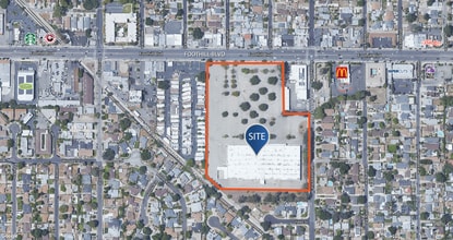 8040 Foothill Blvd, Sunland, CA - AERIAL  map view