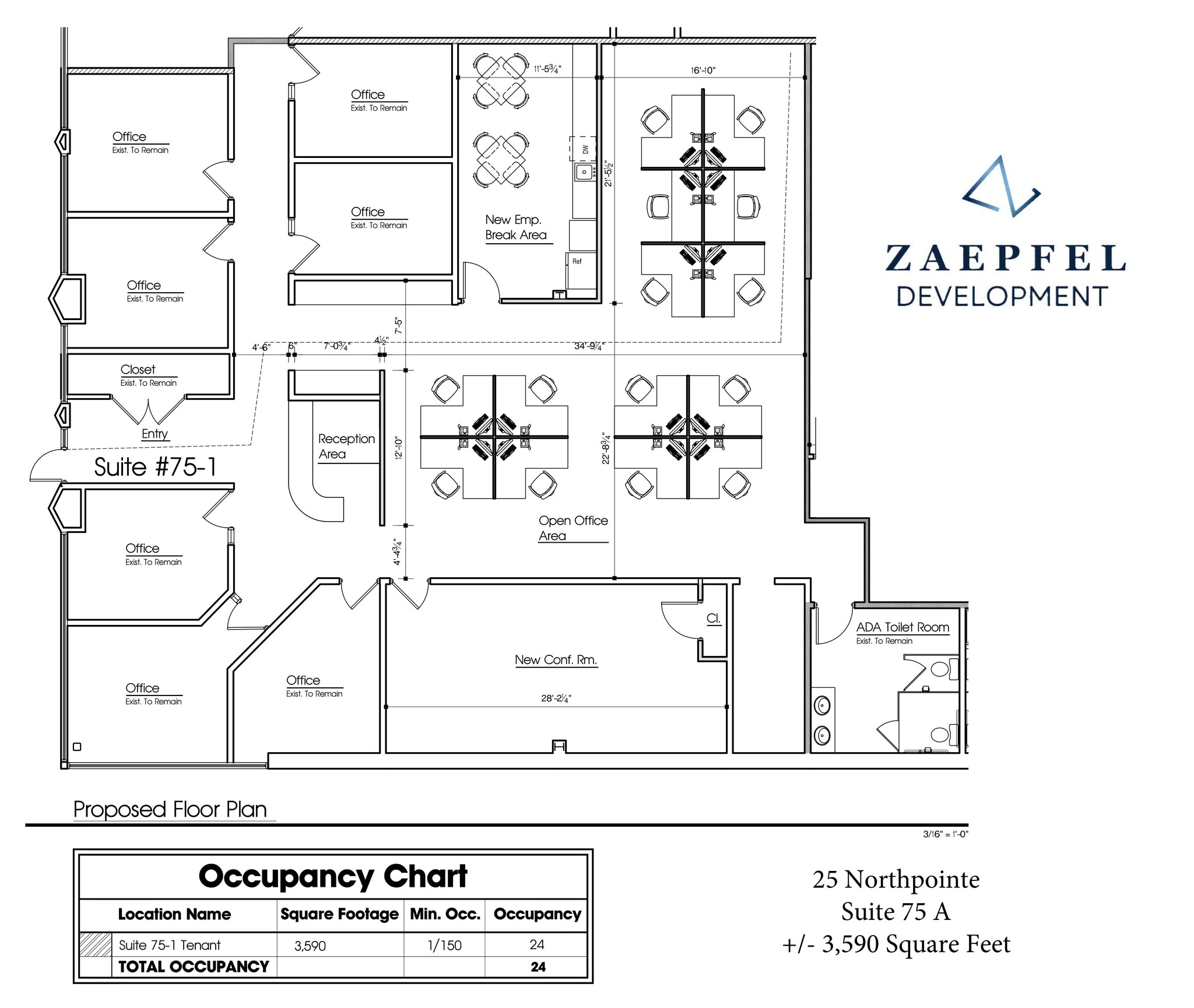 25 Northpointe Pky, Amherst, NY à louer Plan d’étage- Image 1 de 1