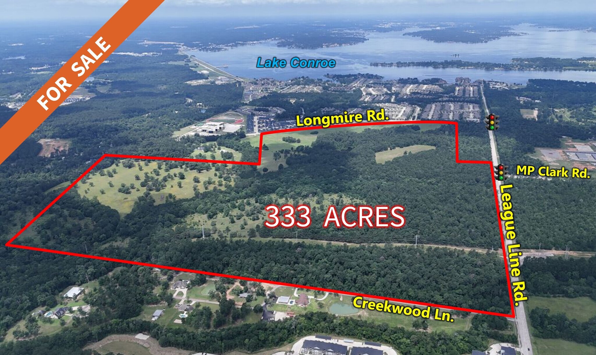 7800 Longmire Rd, Conroe, TX à vendre Aérien- Image 1 de 11