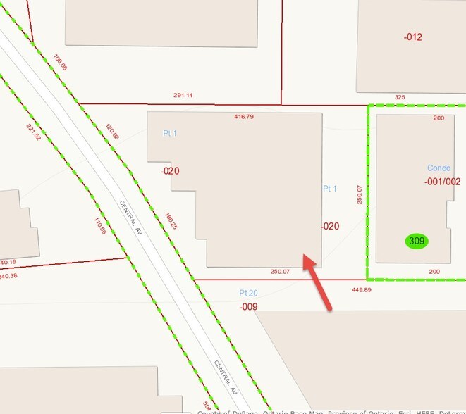 907-919 N Central Ave, Wood Dale, IL for lease - Plat Map - Image 2 of 6