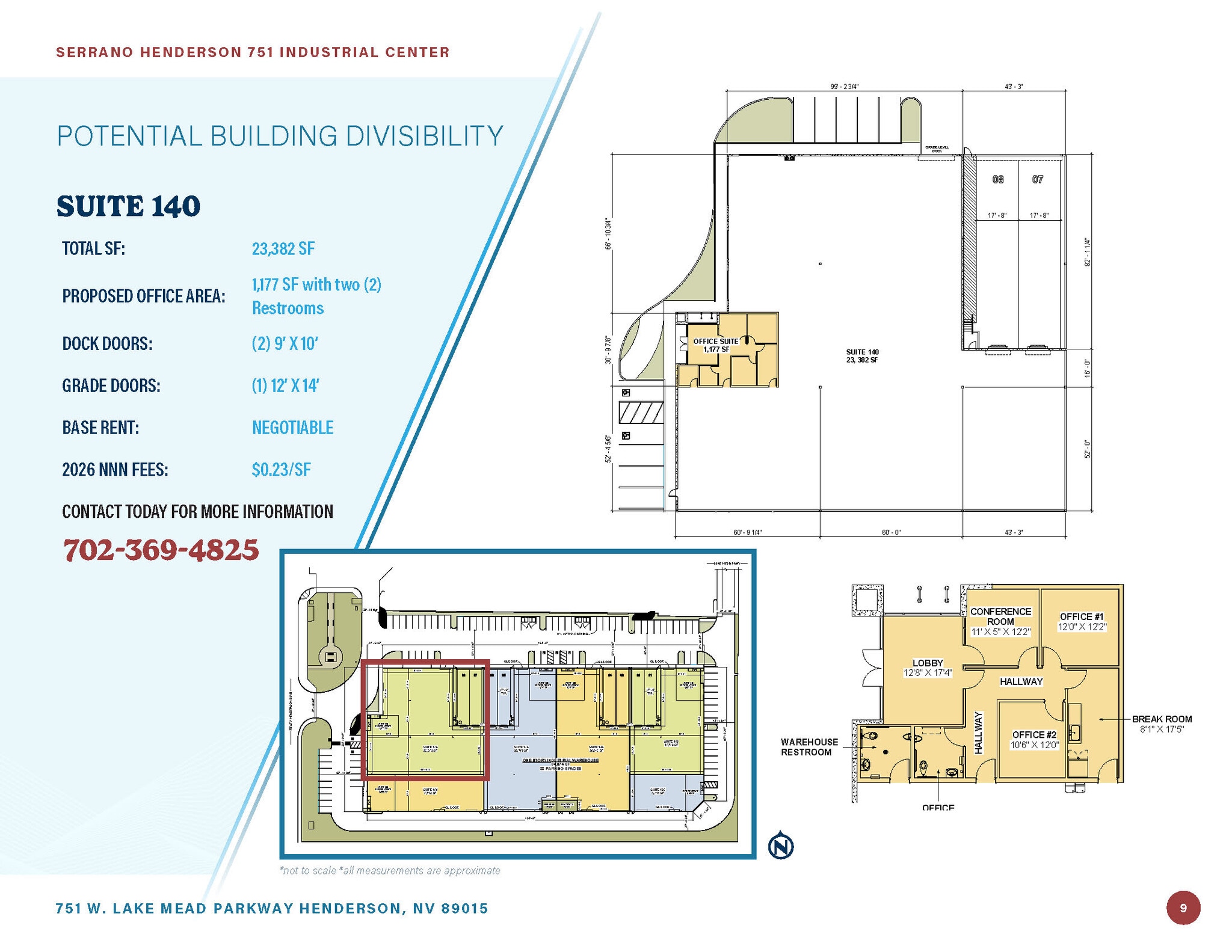 751 W Lake Mead Pky, Henderson, NV à louer Plan d’étage- Image 1 de 1