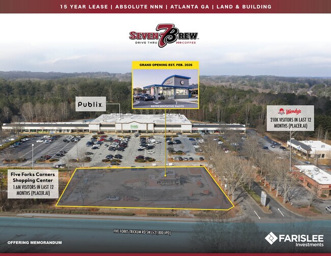 More details for 4035 Five Forks Trickum SW rd, Lilburn, GA - Retail for Sale
