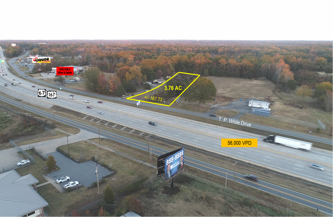 Plus de détails pour 7824 T P White Dr, Cabot, AR - Terrain à vendre