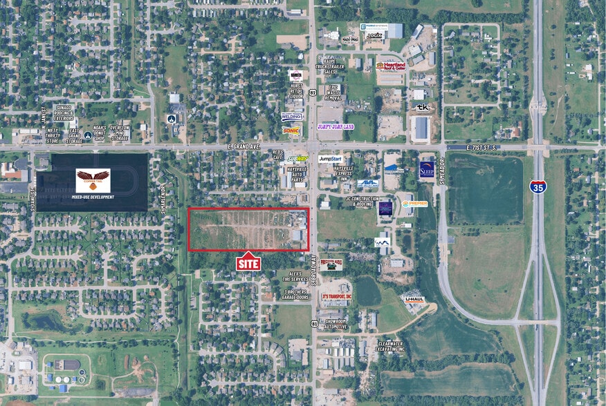 7335 S Broadway St, Haysville, KS for sale - Aerial - Image 3 of 3