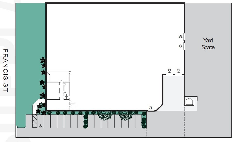 821 E Francis St, Ontario, CA à louer - Plan de site - Image 3 de 4