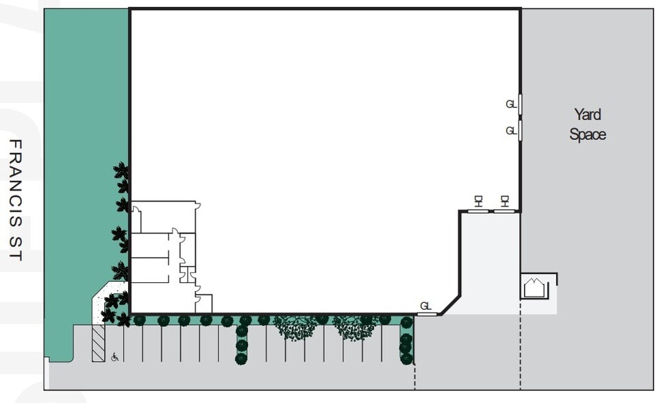 821 E Francis St, Ontario, CA for lease - Site Plan - Image 3 of 4