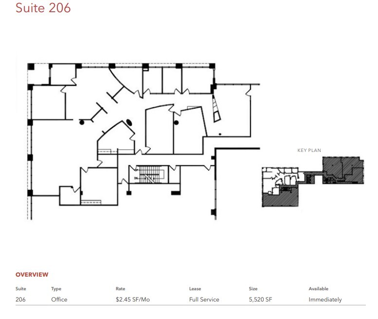 128-130 N Brand Blvd, Glendale, CA à louer Plan d  tage- Image 1 de 1