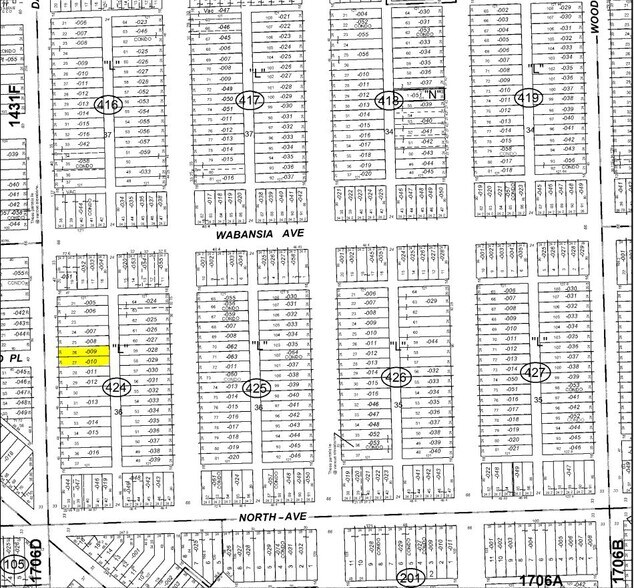 1635-1637 N Damen Ave, Chicago, IL for lease - Plat Map - Image 2 of 6