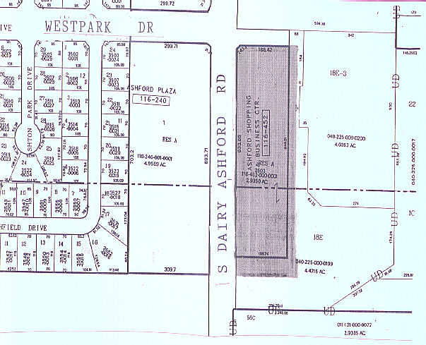 3505 Dairy Ashford Rd, Houston, TX for lease - Plat Map - Image 3 of 3
