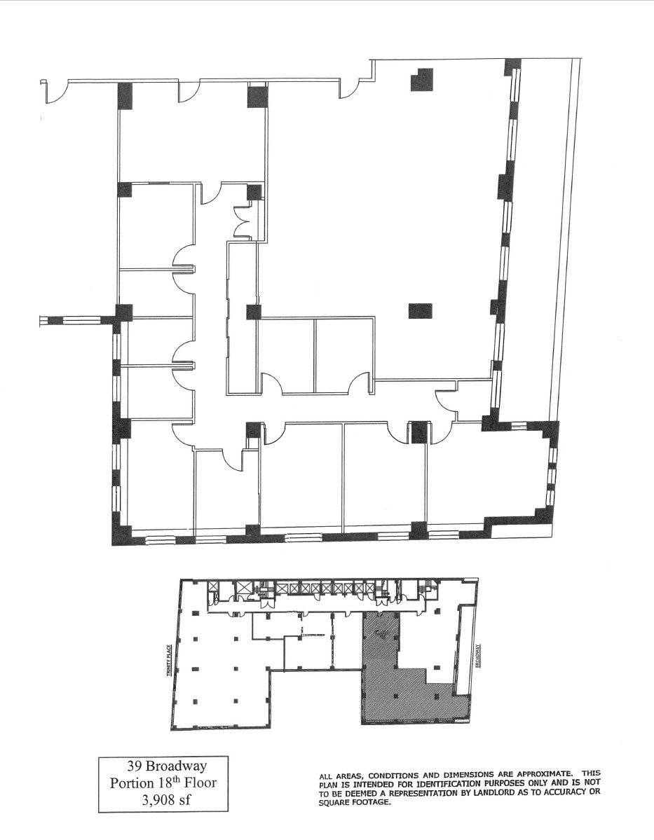 39 Broadway, New York, NY à louer Plan d  tage- Image 1 de 1