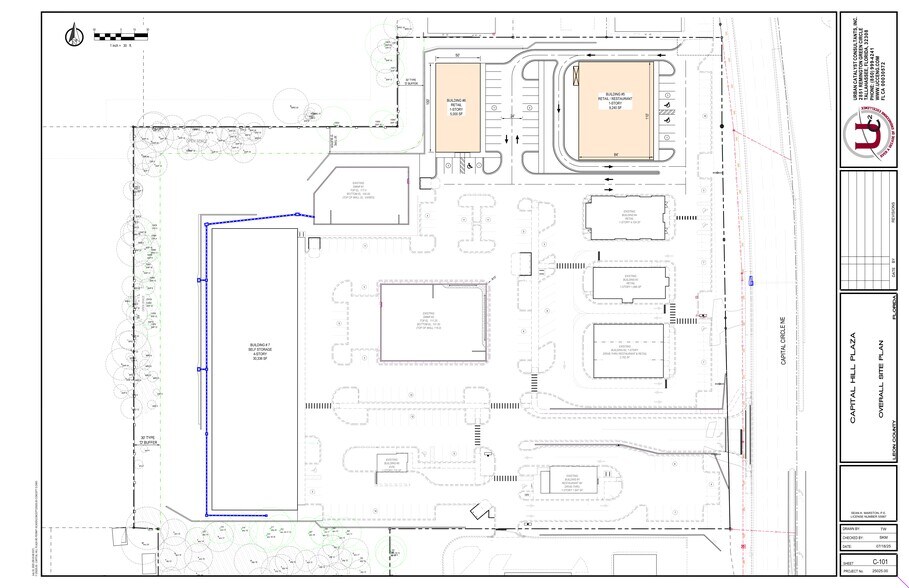 2320 Capital Cir NE, Tallahassee, FL à louer - Plan de site - Image 1 de 18