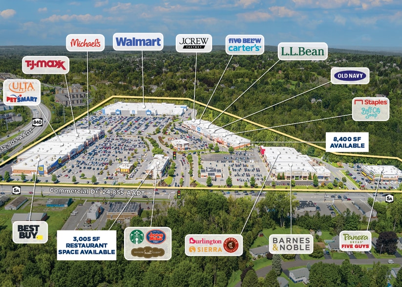 4725-4745 Commercial Dr, New Hartford, NY for lease - Aerial - Image 2 of 10