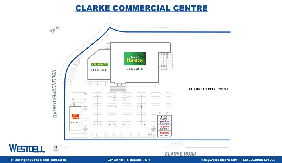 237 Clark Rd E, Ingersoll, ON à louer - Plan de site - Image 1 de 6