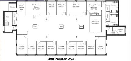 400 Preston Ave, Charlottesville, VA for lease Floor Plan- Image 1 of 1