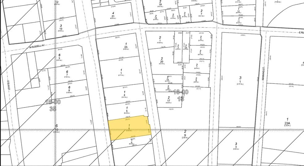 443 S Main St, High Point, NC à louer - Plan cadastral - Image 3 de 5