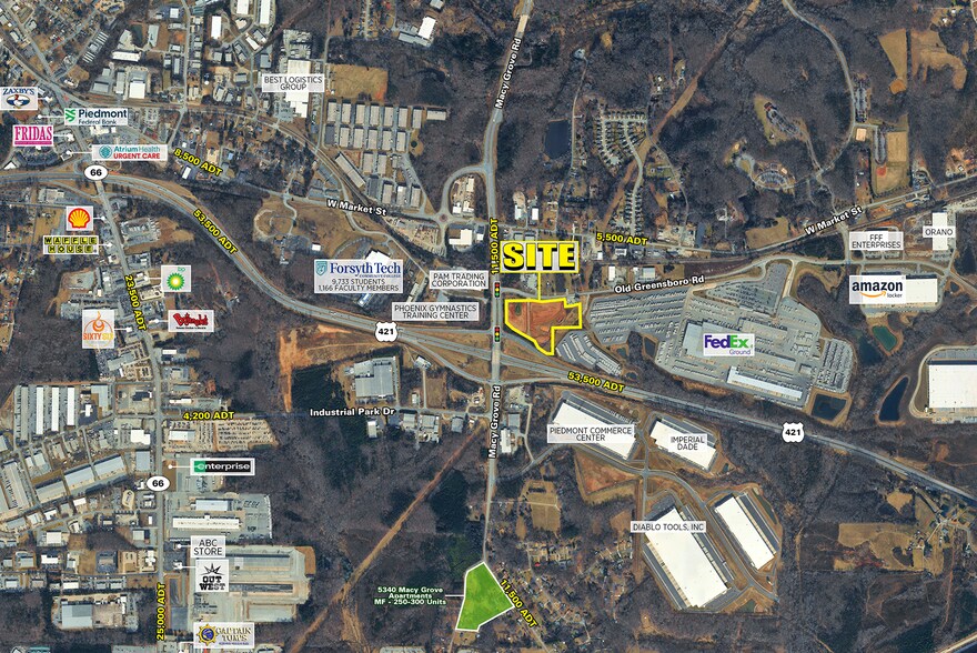 1210 Old Greensboro Rd, Kernersville, NC à vendre - Aérien - Image 1 de 3