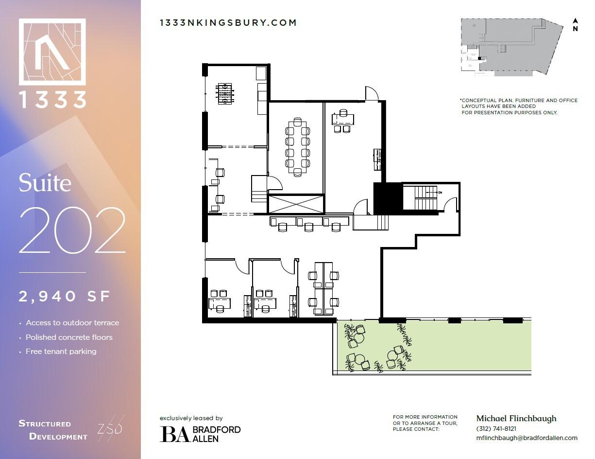 1333 N Kingsbury St, Chicago, IL for lease Interior Photo- Image 1 of 2