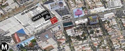 8634-8640 Washington Blvd, Culver City, CA - AÉRIEN  Vue de la carte