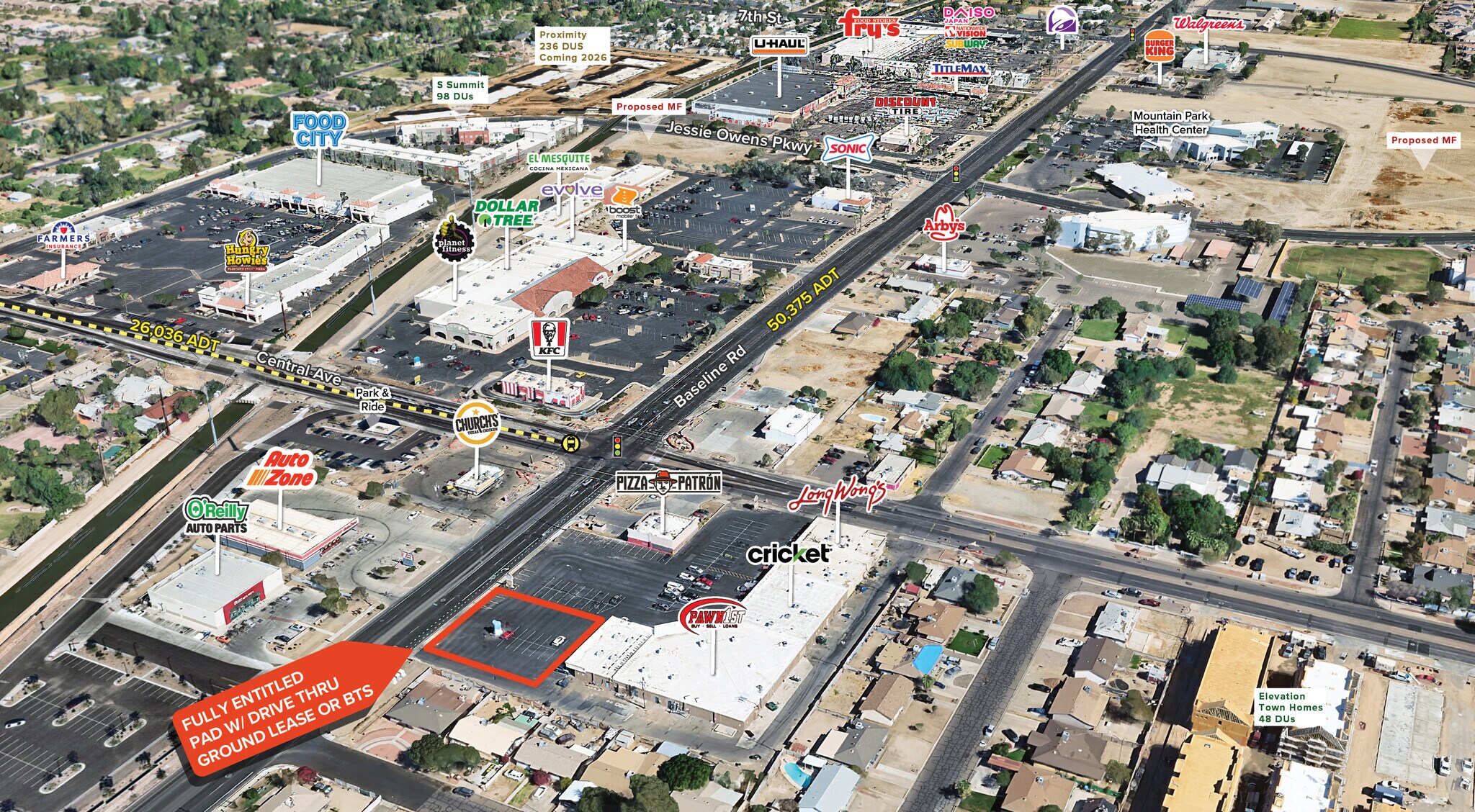 SWC Central Avenue & Baseline Rd, Phoenix, AZ for lease Primary Photo- Image 1 of 6