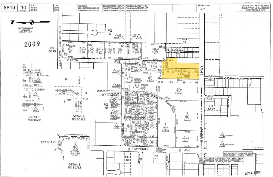 16223 Arrow Hwy, Irwindale, CA for lease - Plat Map - Image 2 of 5