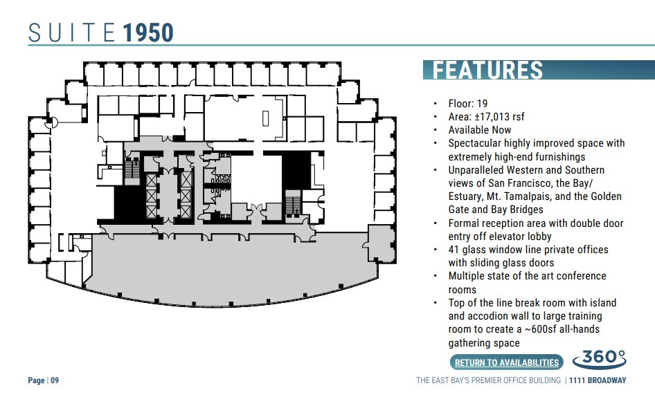 1111 Broadway, Oakland, CA for lease Floor Plan- Image 1 of 1