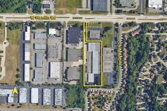 1541-1595 W Hamlin Rd, Rochester Hills, MI - Aerial  map view