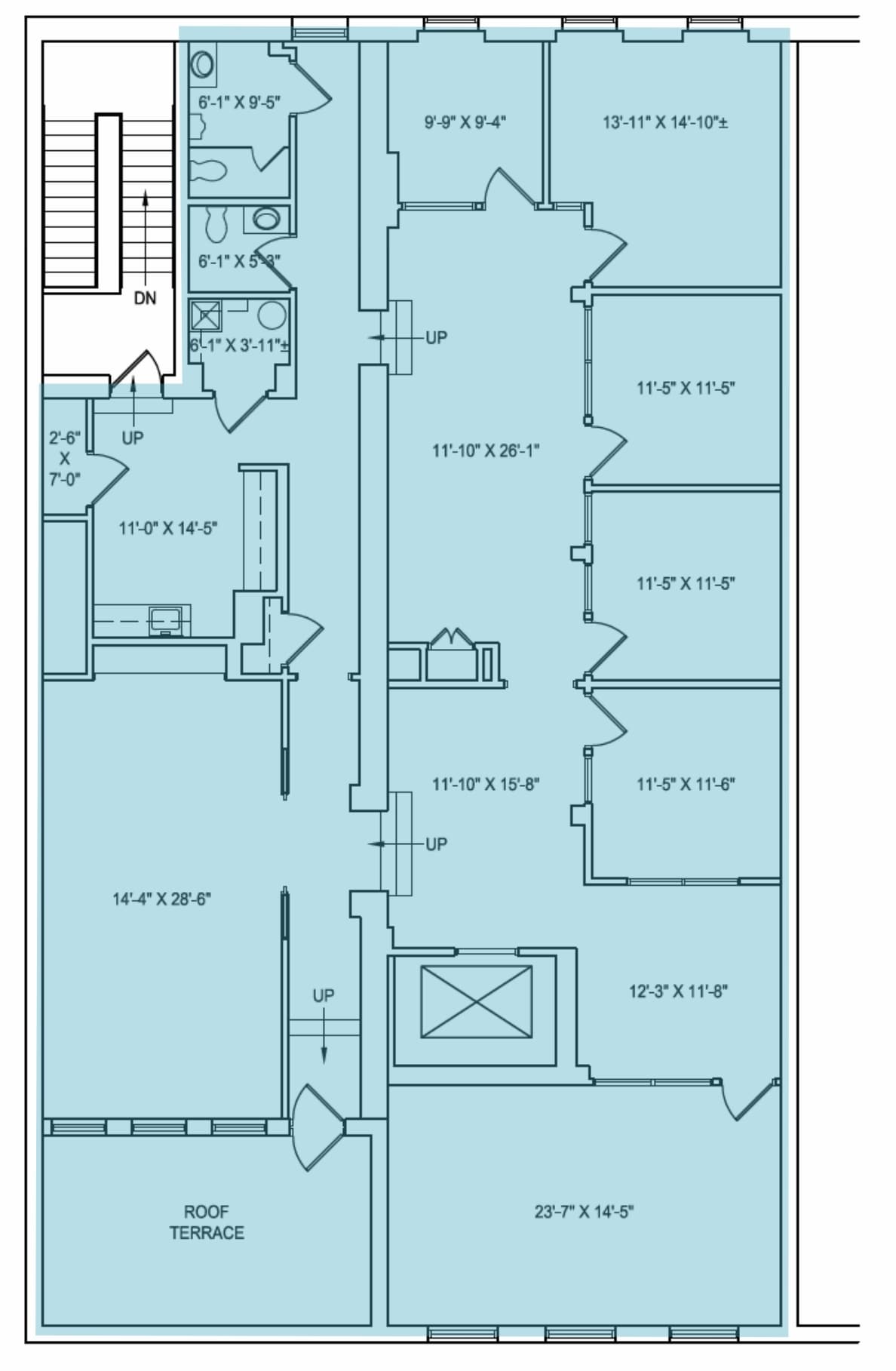 1208-1212 E Cary St, Richmond, VA for lease Floor Plan- Image 1 of 1