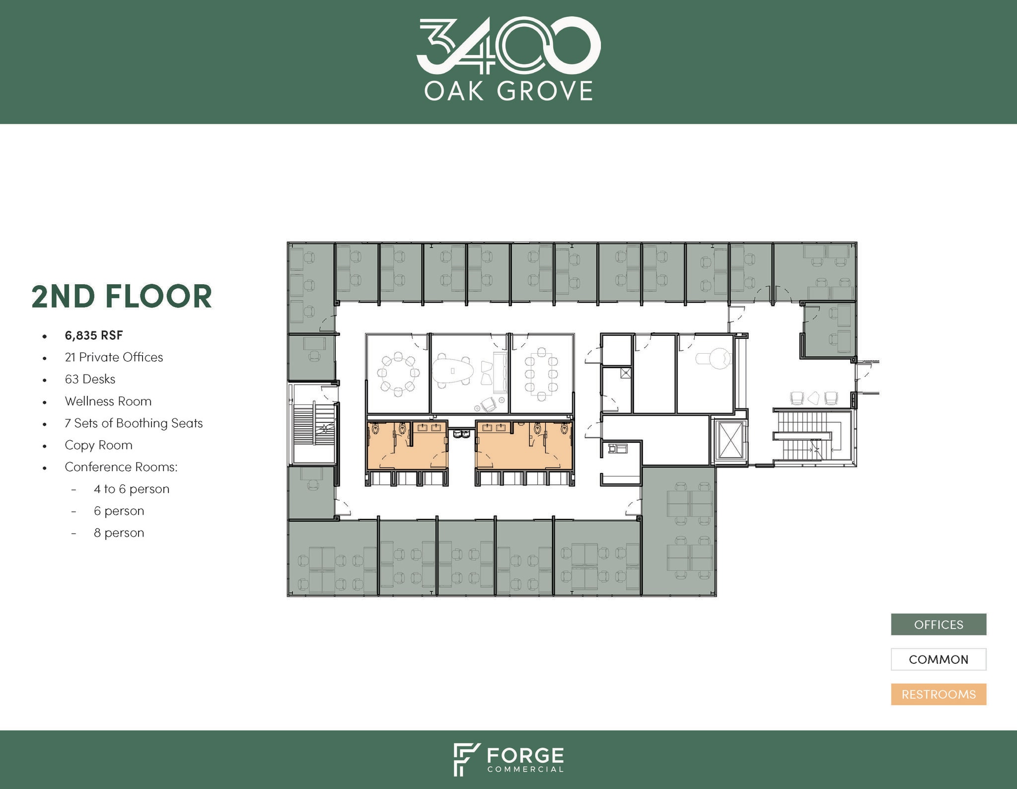 3400 Oak Grove Ave, Dallas, TX à louer Plan d’étage- Image 1 de 5