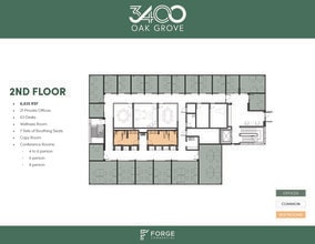3400 Oak Grove Ave, Dallas, TX à louer Plan d’étage- Image 1 de 5