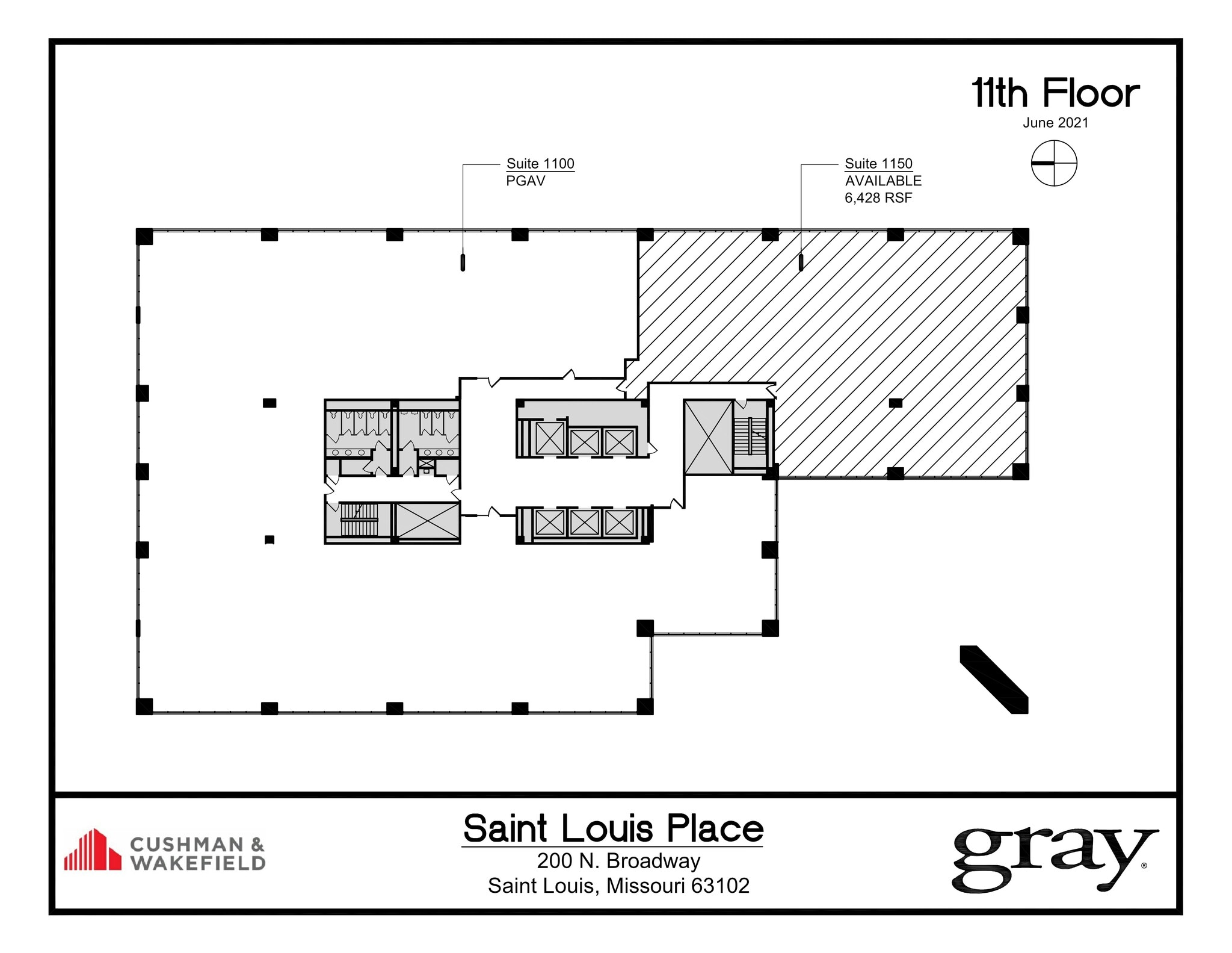 200 N Broadway, Saint Louis, MO for lease Floor Plan- Image 1 of 1