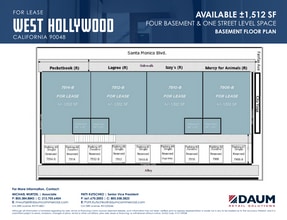7906 Santa Monica Blvd, West Hollywood, CA à vendre Plan d’étage- Image 1 de 1