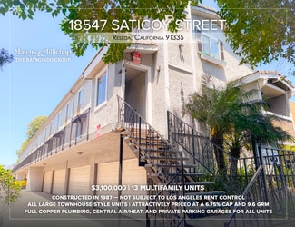 Plus de détails pour 18547 Saticoy St, Reseda, CA - Multi-résidentiel à vendre