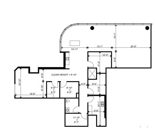 707 8 Av SW, Calgary, AB for lease Floor Plan- Image 1 of 1