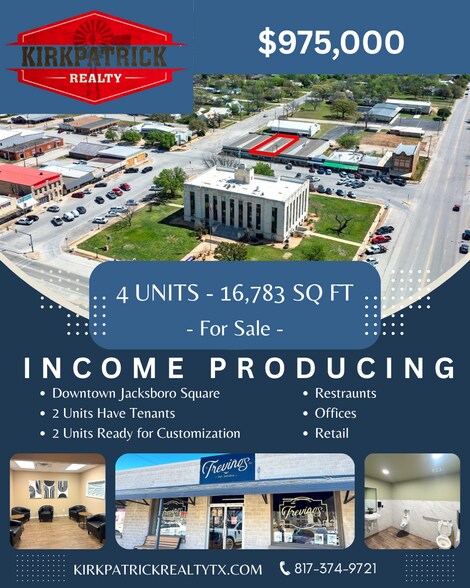 128 N Church St, Jacksboro, TX à vendre - Photo du bâtiment - Image 1 de 16