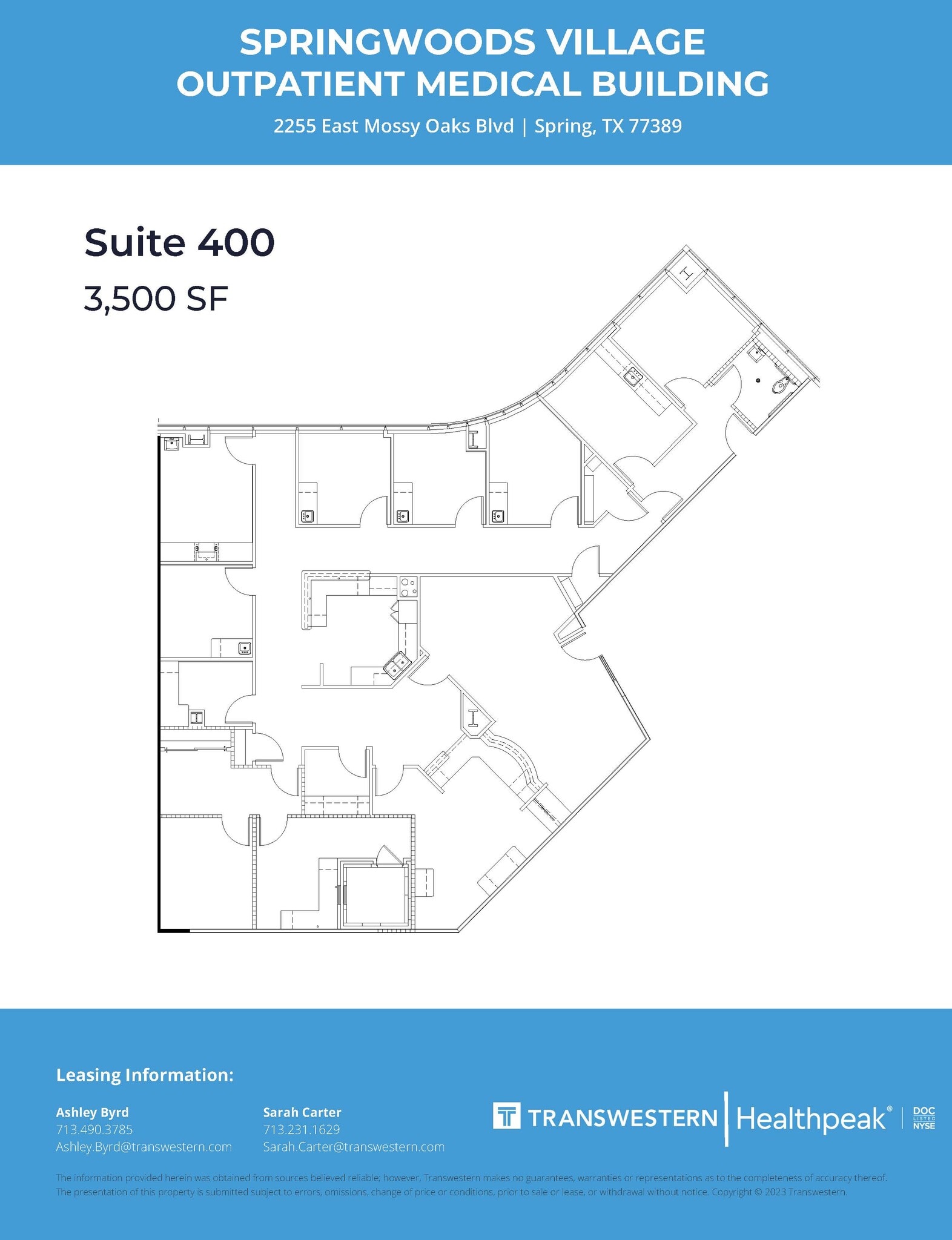 2255 E Mossy Oaks Blvd, Spring, TX à louer Plan d’étage- Image 1 de 1