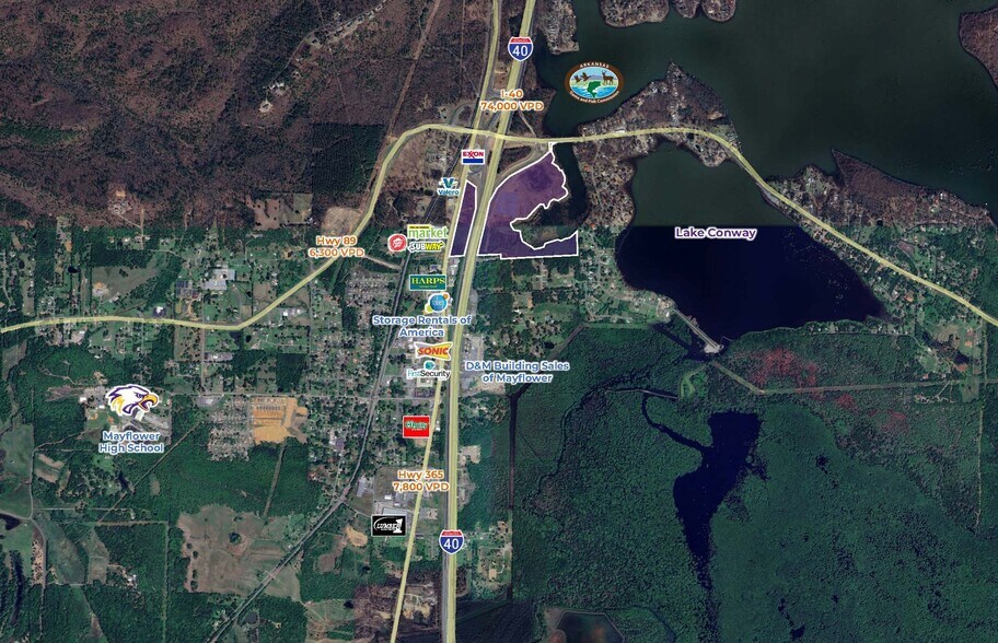 Highway 365 & Interstate Dr, Mayflower, AR à louer - Aérien - Image 2 de 4