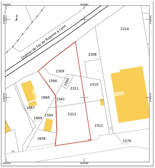 600 Route De La Vallee, Civrieux-d'Azergues for sale - Site Plan - Image 2 of 3