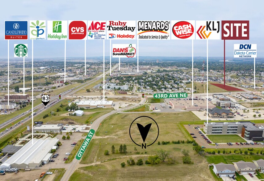 4113 Coleman St, Bismarck, ND à vendre - Aérien - Image 1 de 2