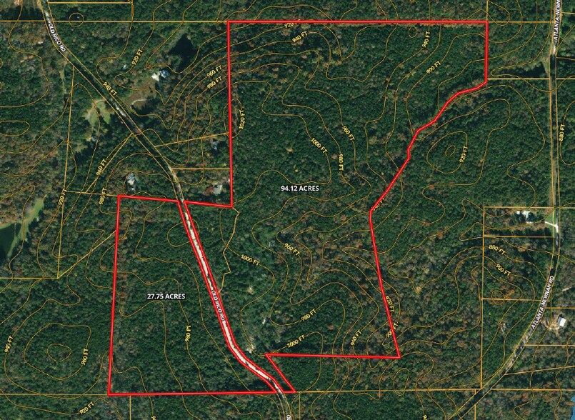 7645 Old Rico Rd, Chattahoochee Hills, GA à vendre - Aérien - Image 2 de 2
