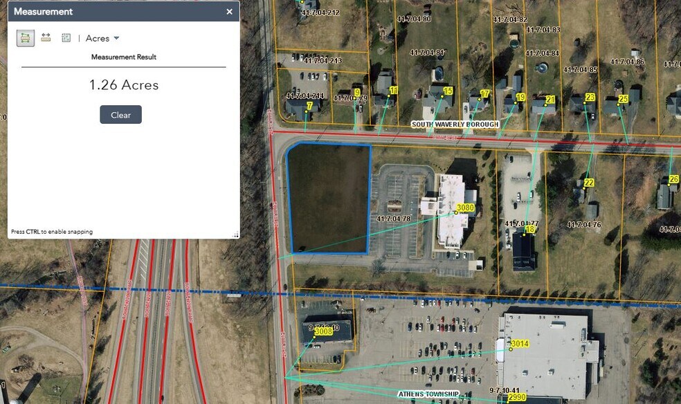 3080 Elmira St, Sayre, PA à louer - Aérien - Image 2 de 2