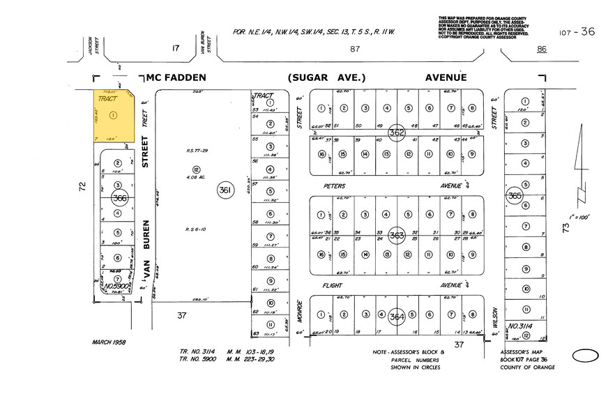 8130 McFadden Ave, Westminster, CA à vendre - Plan cadastral - Image 2 de 3