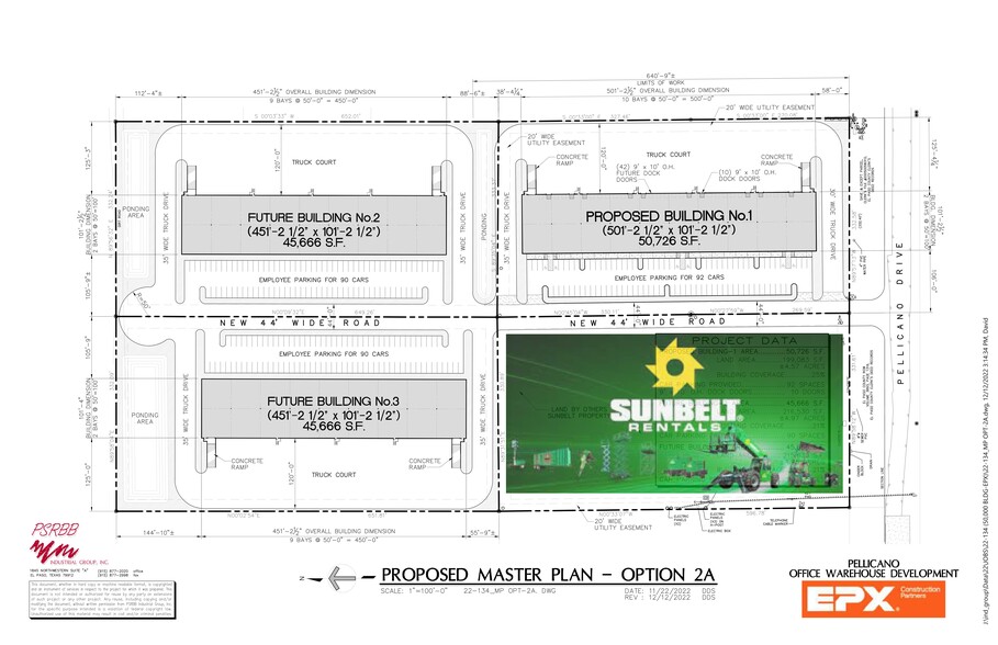 12751 Pellicano Dr, El Paso, TX for lease - Site Plan - Image 1 of 2